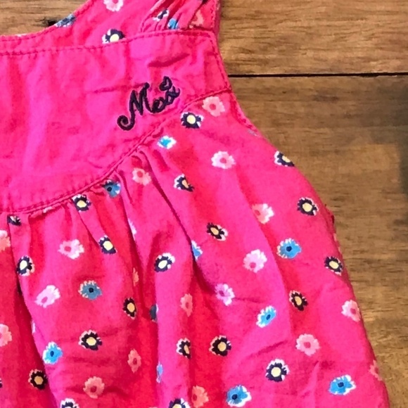 Mexx Dress sleeveless Floral Print Baby Size 12m Pink - Picture 2 of 4